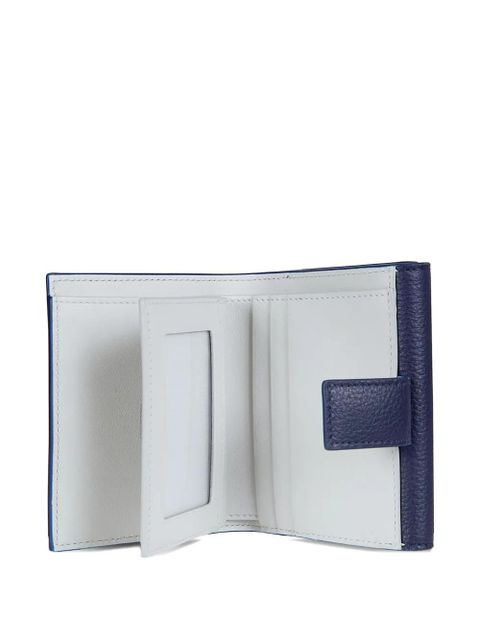 Ferragamo Gancini grained-leather wallet - Blue