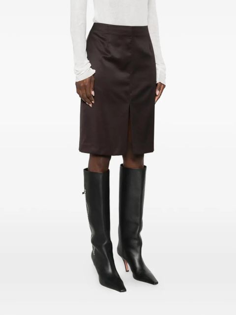 OUR LEGACY slit knee siren skirt - Purple