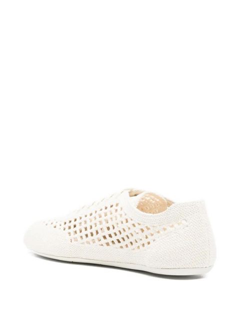 Prada Collapse woven low-top sneakers - Neutrals