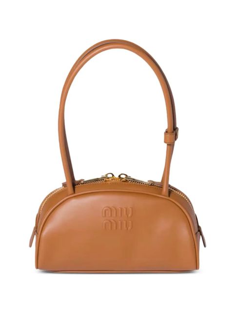 Miu Miu Beau logo-detail shoulder bag - Brown - zdjęcie produktu nr 1