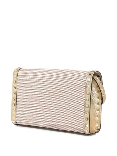 Valentino Garavani Rockstud-embellished cross body bag - Neutrals