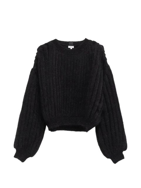 LOEWE balloon-sleeve knitwear - Black - zdjęcie produktu nr 1