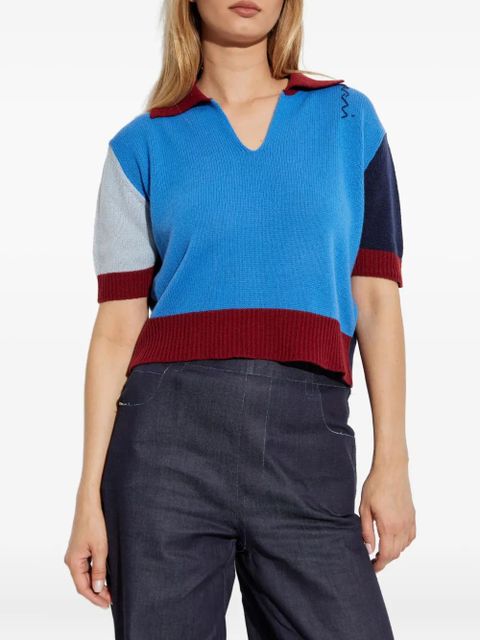 Marni colourblock short-sleeve top - Blue - zdjęcie produktu nr 2