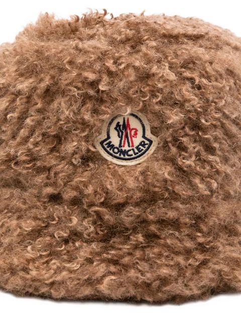 Moncler Teddy bucket hat - Brown