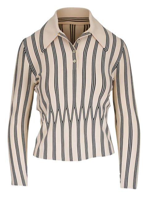 ZIMMERMANN long-sleeve polo top - Neutrals - zdjęcie produktu nr 1