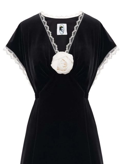 Sleeper The Genus rose midi dress - Black - zdjęcie produktu nr 2