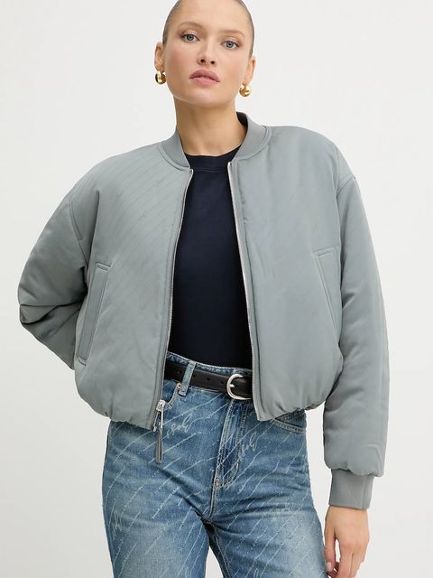 BOSS Orange kurtka bomber dwustronna kolor szary przejściowa oversize 50542454 - zdjęcie produktu nr 1