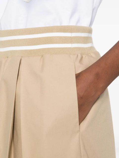 Moschino striped-waistband shorts - Neutrals