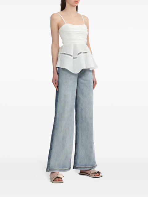 Aje Cinque jacquard top - White