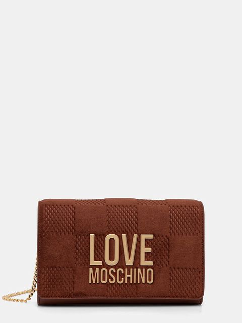 Love Moschino torebka kolor brązowy JC4127PP0NKB120A - zdjęcie produktu nr 1