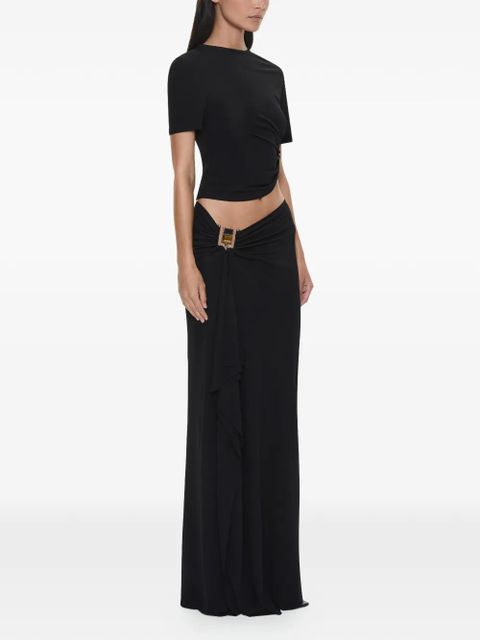 Christopher Esber Bezel Cascade Quartz long skirt - Black - zdjęcie produktu nr 2