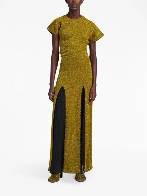Proenza Schouler Textured Sequin maxi dress - Yellow - zdjęcie produktu nr 2