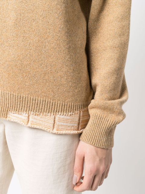 Maison Margiela knitted V-neck jumper - Yellow