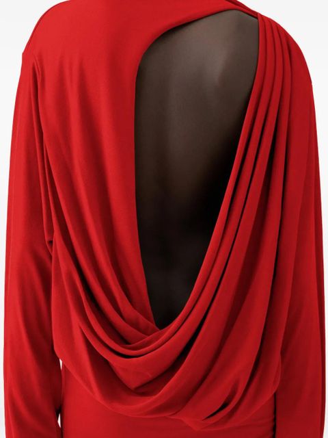 Jacquemus La Mistral open-back draped dress - Red - zdjęcie produktu nr 2