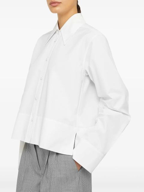 Jil Sander oversized-collar cotton shirt - White