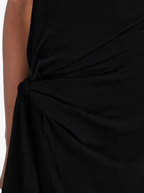 Ferragamo asymmetric wrap dress - Black