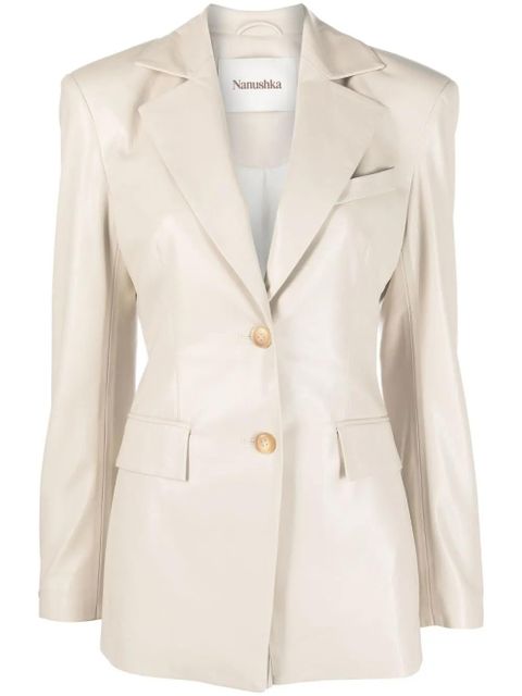 Nanushka Hathi single-breasted blazer - Neutrals - zdjęcie produktu nr 1