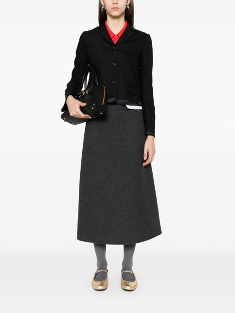 Miu Miu pinstriped jacket - Black