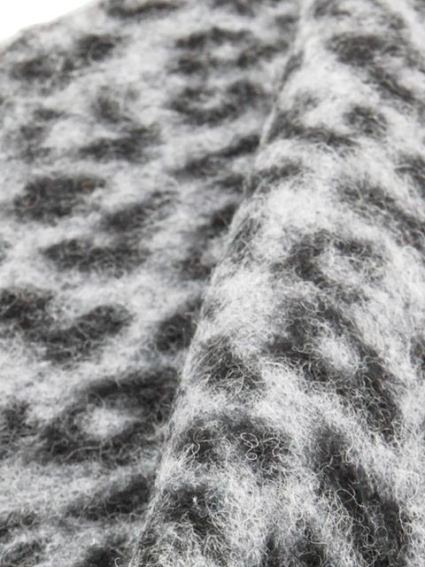 ANINE BING leopard-print scarf - Brown