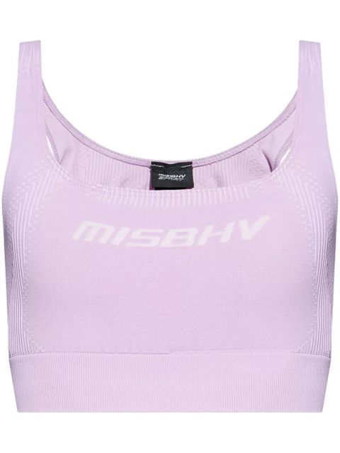 MISBHV logo-print sports bra - Purple - zdjęcie produktu nr 1