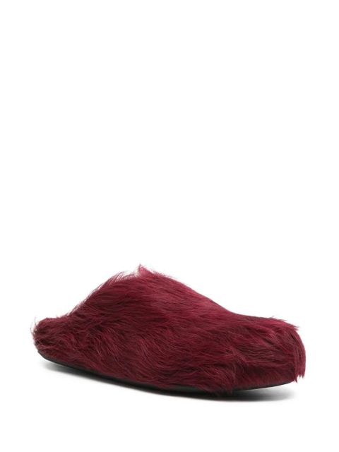 Marni Fussbett sabot mules - Red