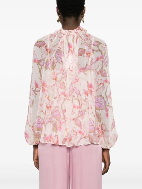 ZIMMERMANN Matchmaker Billow floral-print blouse - Pink