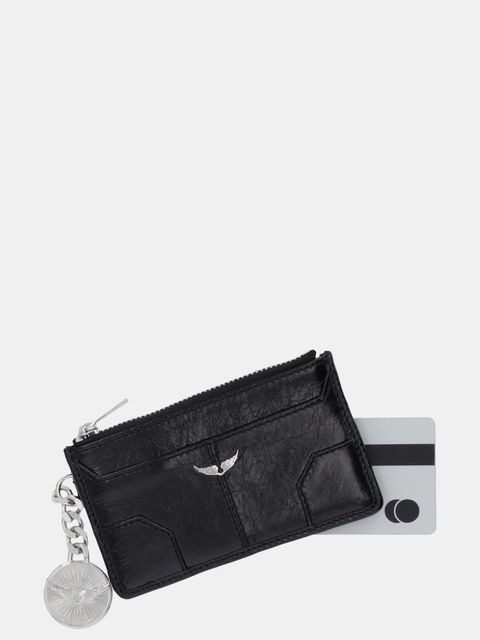 ZADIG&VOLTAIRE portfel skórzany damski kolor czarny LWBA02519