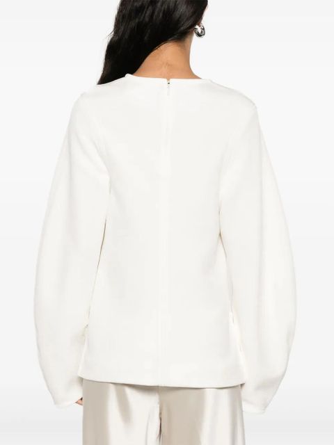 Jil Sander textured sweatshirt - White