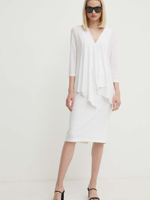Joseph Ribkoff bluzka damska kolor biały gładka 161066
