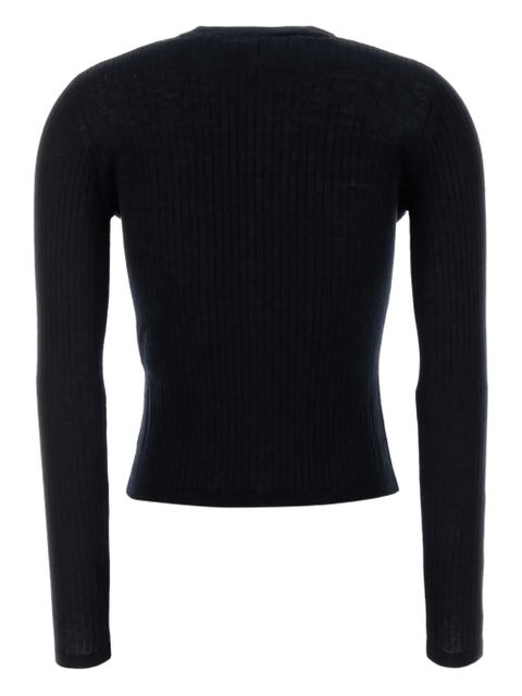 Max Mara Potus ribbed V-neck cardigan - Blue - zdjęcie produktu nr 2