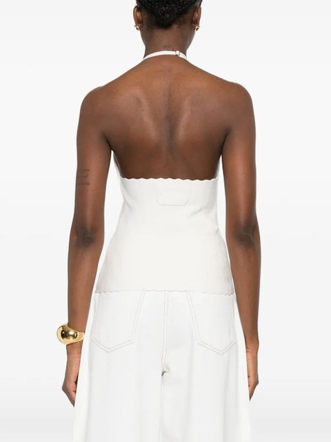 Jacquemus The Tablier halter top - White