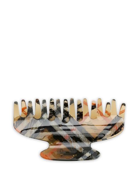 Burberry check claw hair clip - Neutrals - zdjęcie produktu nr 2