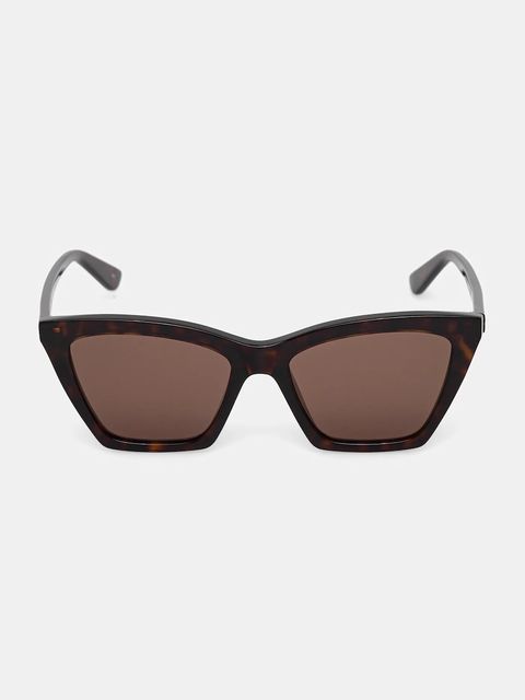 Alexander McQueen okulary przeciwsłoneczne damskie kolor brązowy AM0536S