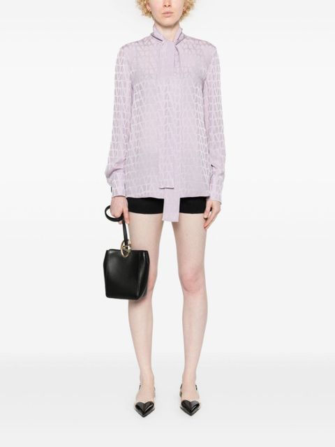 Valentino Garavani Toile-Iconographe-jacquard shirt - Purple