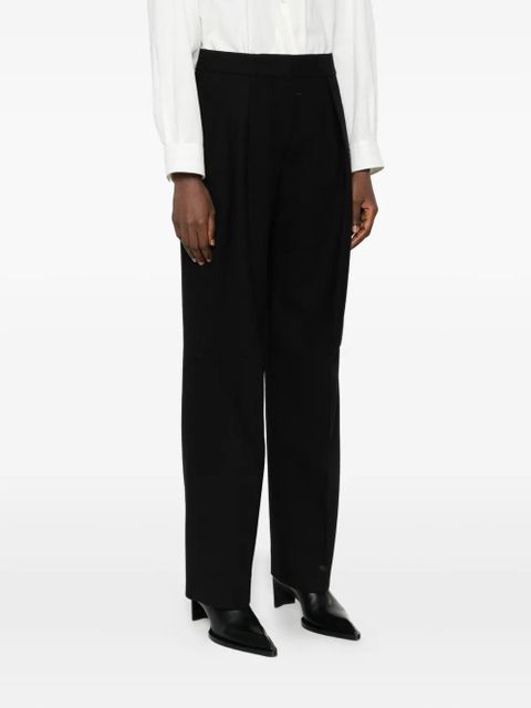 Jil Sander pleated wool trousers - Black