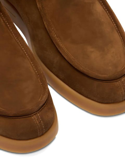 Casadei Dami Passage shearling-trim lace-up boots - Brown