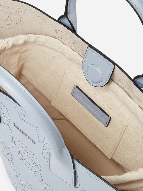 Karl Lagerfeld torebka skórzana IKON kolor niebieski A1W30491 - zdjęcie produktu nr 2