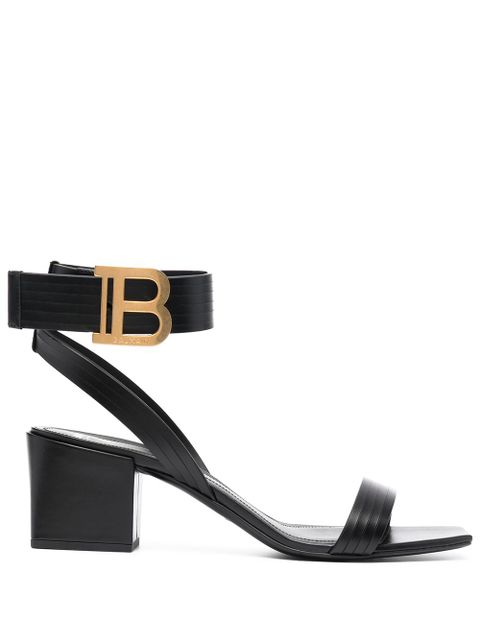 Balmain Stella 55mm leather sandals - Black - zdjęcie produktu nr 1