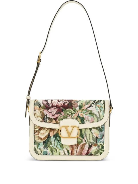 Valentino Garavani 9to5 jacquard shoulder bag - Green - zdjęcie produktu nr 1