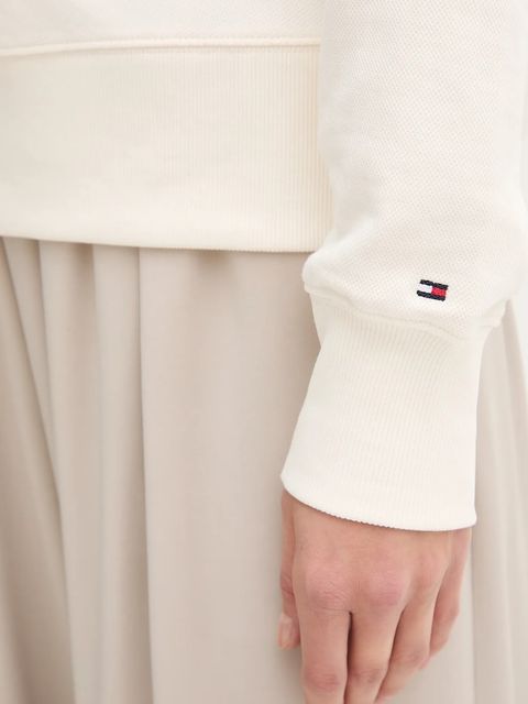 Tommy Hilfiger bluza damska kolor beżowy z aplikacją WW0WW47159