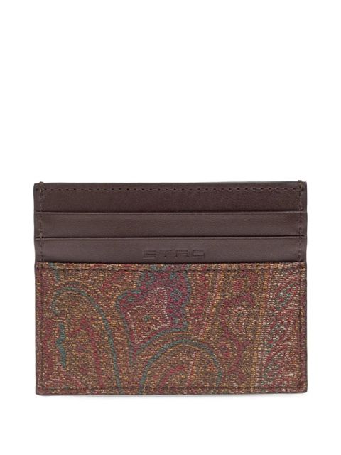 ETRO paisley-pattern card holder - Brown - zdjęcie produktu nr 2