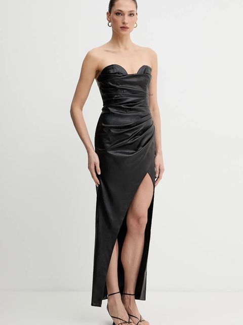 Bardot sukienka kolor czarny maxi dopasowana 60141DB - zdjęcie produktu nr 1