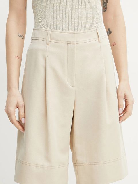 BOSS Orange szorty z domieszką lnu - zdjęcie produktu nr 2