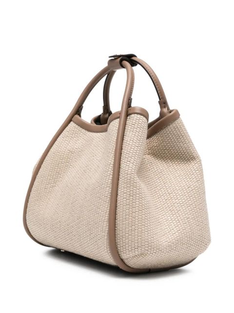 Max Mara logo-detail tote bag - Neutrals
