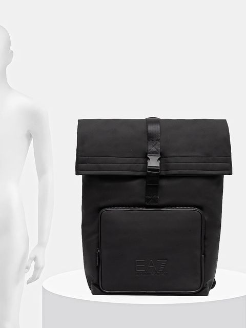 EA7 Emporio Armani plecak kolor czarny duży gładki AF13811.7X000287