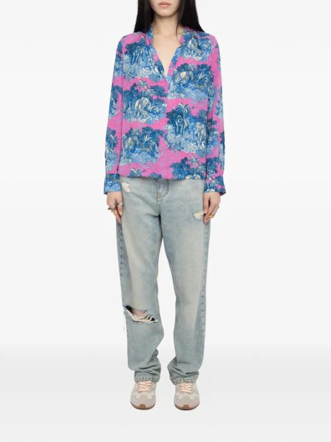 Zadig&Voltaire graphic-print shirt - Pink