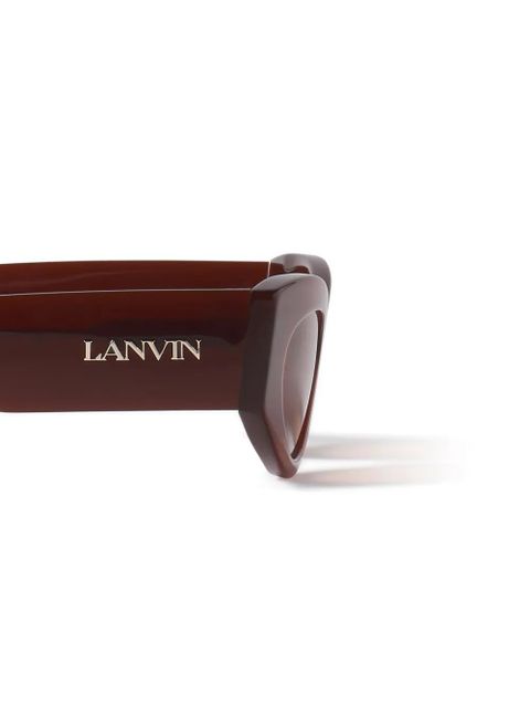 Lanvin logo-lettering sunglasses - Brown