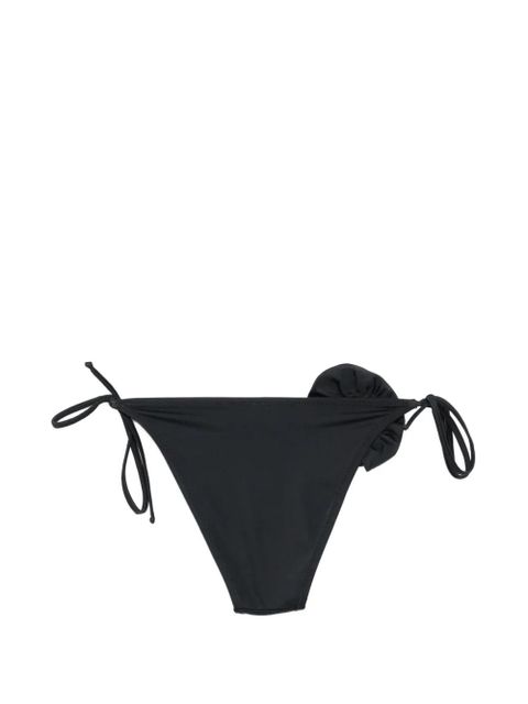 Moschino floral-applique side-tie bikini bottoms - Black - zdjęcie produktu nr 2