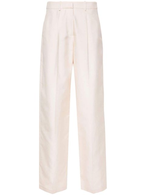 Magda Butrym wide-leg silk trousers - Neutrals - zdjęcie produktu nr 1