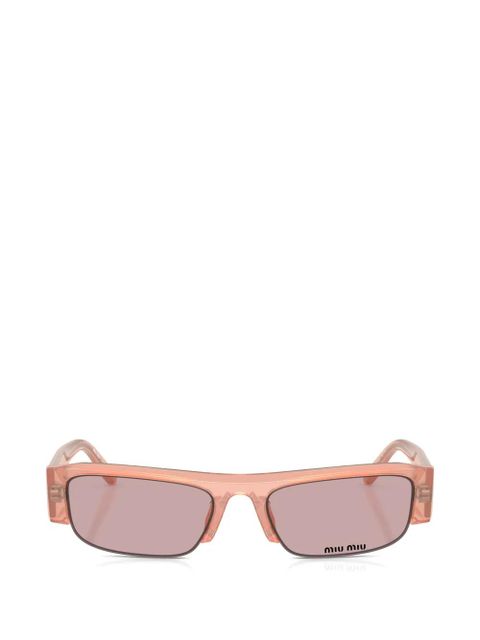 Miu Miu Eyewear rectangle-frame sunglasses - Pink - zdjęcie produktu nr 1